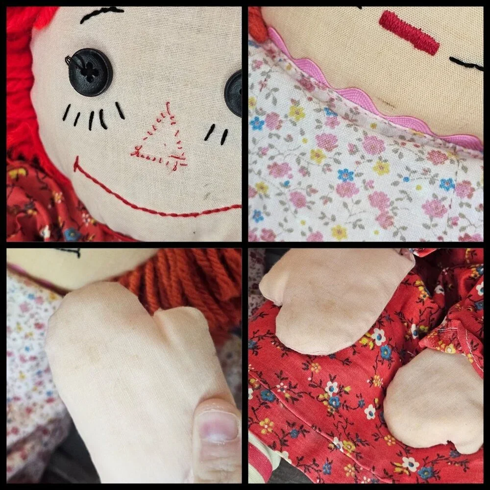 VTG 60s 70s Raggedy Ann Dolls Handmade 18